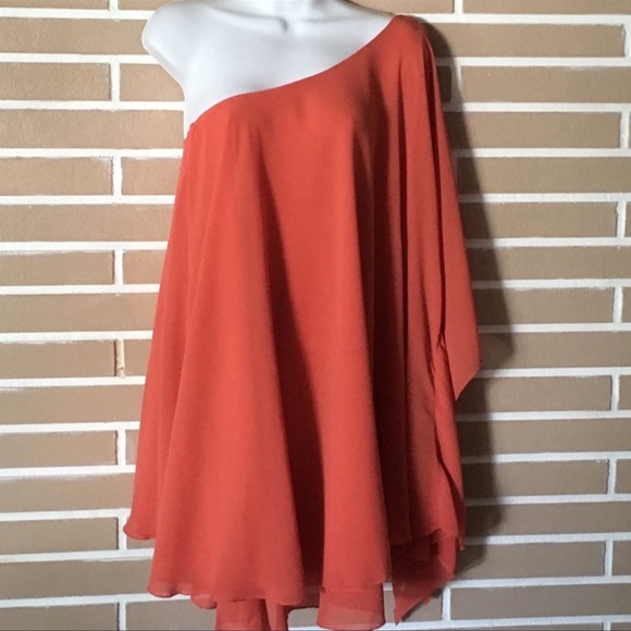 Show Me Your MuMu Zsa Zsa Papaya Chiffon Dress XS - Picture 5 of 5